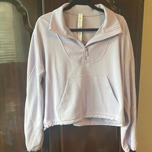 lululemon athletica Light Purple Half-Zip Hoodie